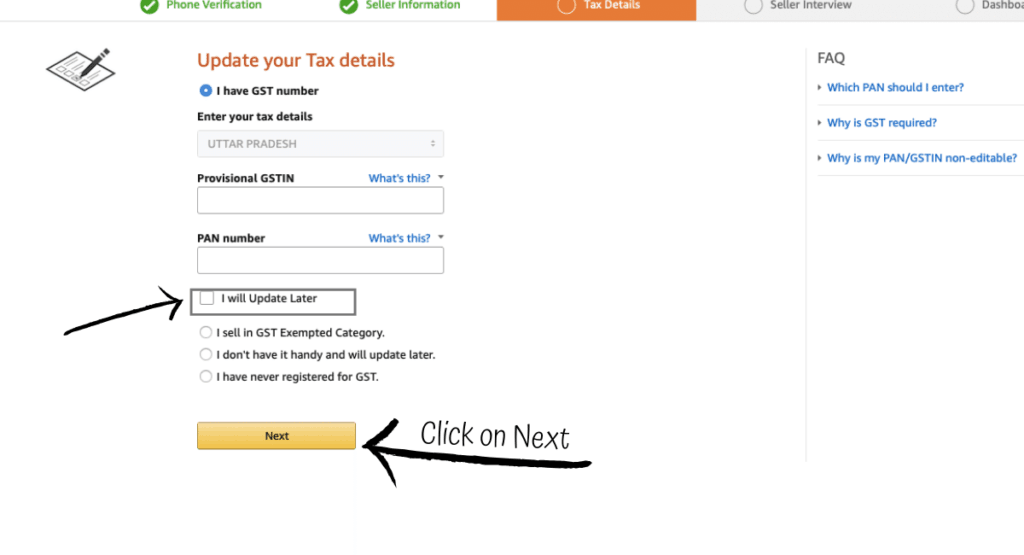 How to create your seller account on Amazon (4)