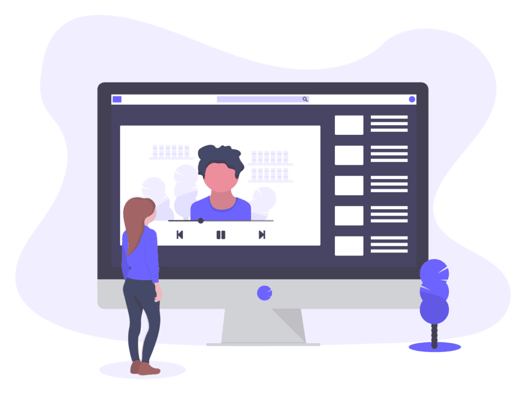 Video | YouTube | Girl Watching Video Graphic